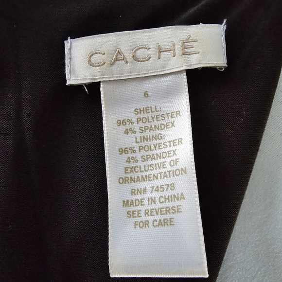 Cache Bodycon Dress Black Size 6 (NWOT) - Picture 9 of 13